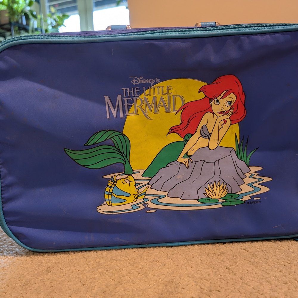 Disney The Little Mermaid Blue and Yellow Kids Bag